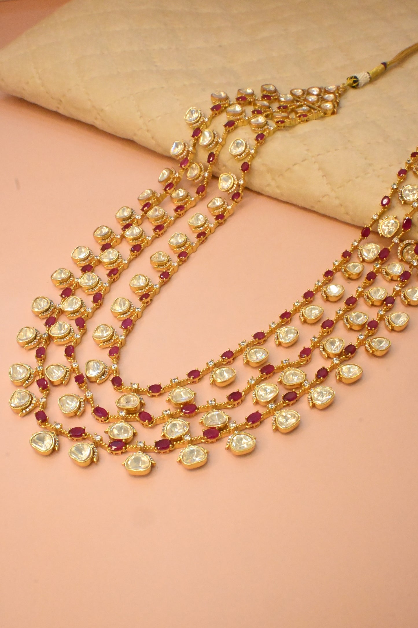 MOISSANITE MULTILAYER NECKLACE SET
