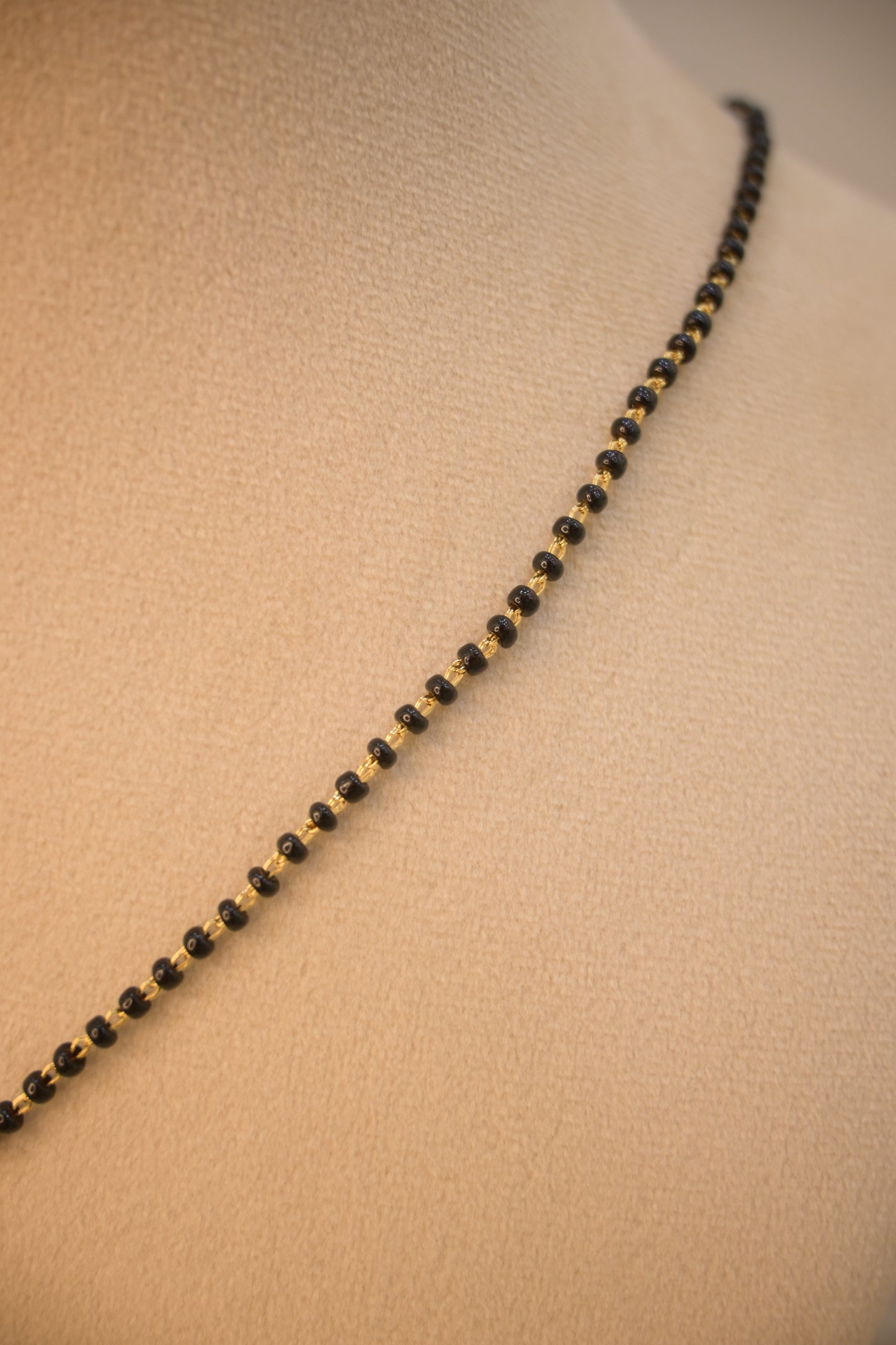 Gold Plated Cubic Zirconia Studded Mangalsutra