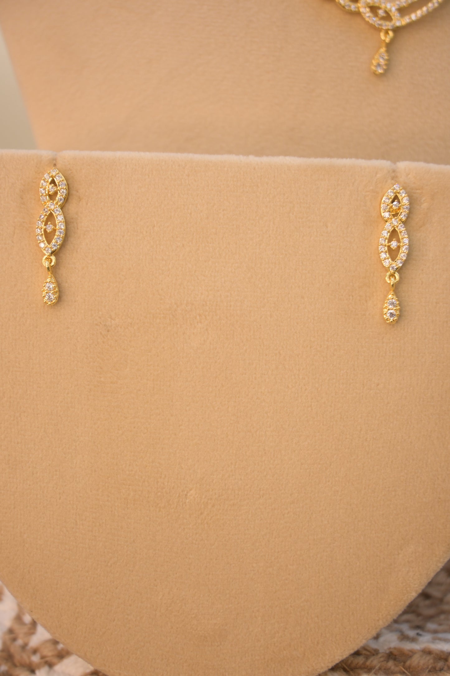 Cubic Zirconia Studded Gold Plated Mangalsutra