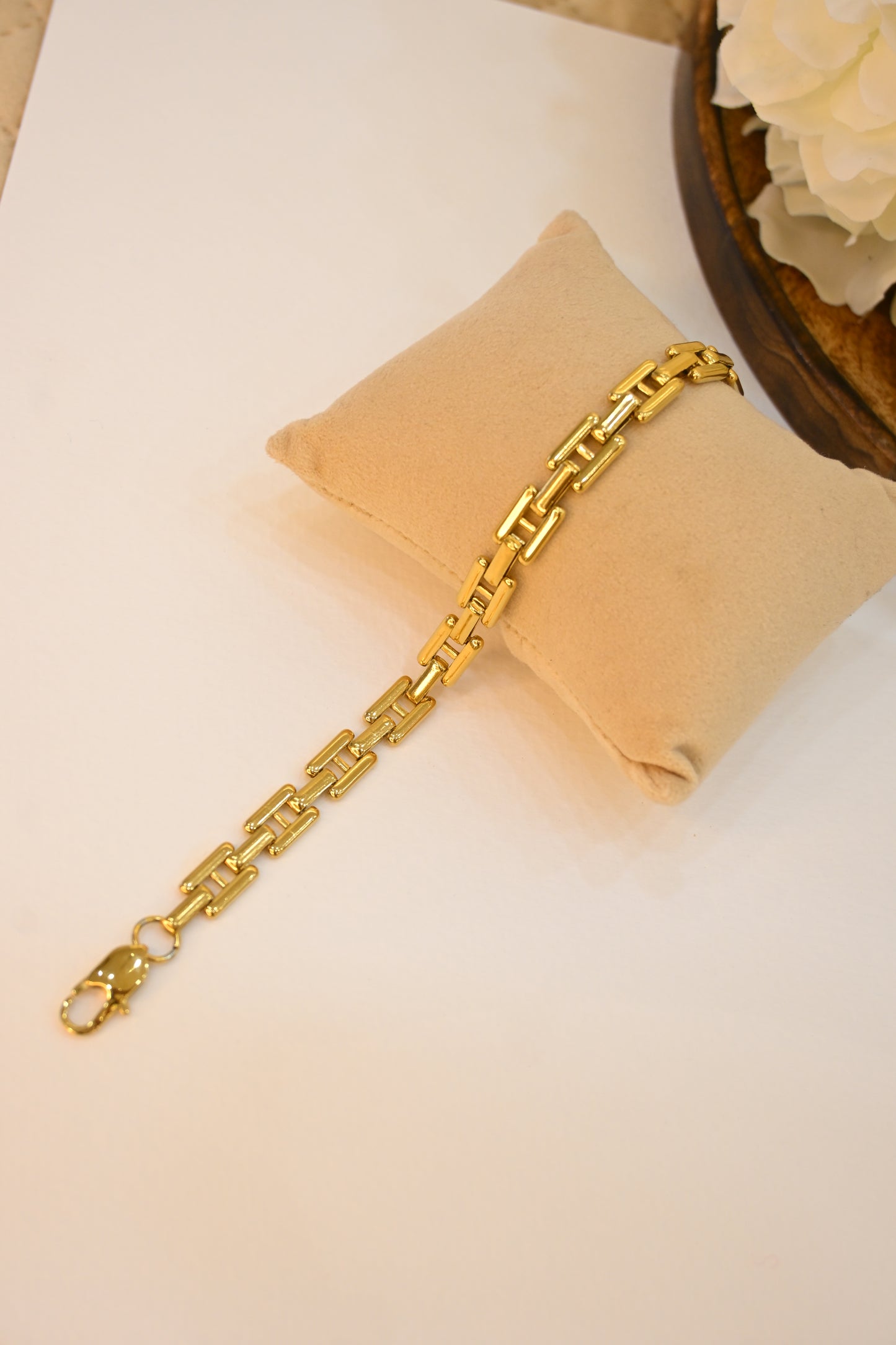 Bold Metal Link Chain Bracelet