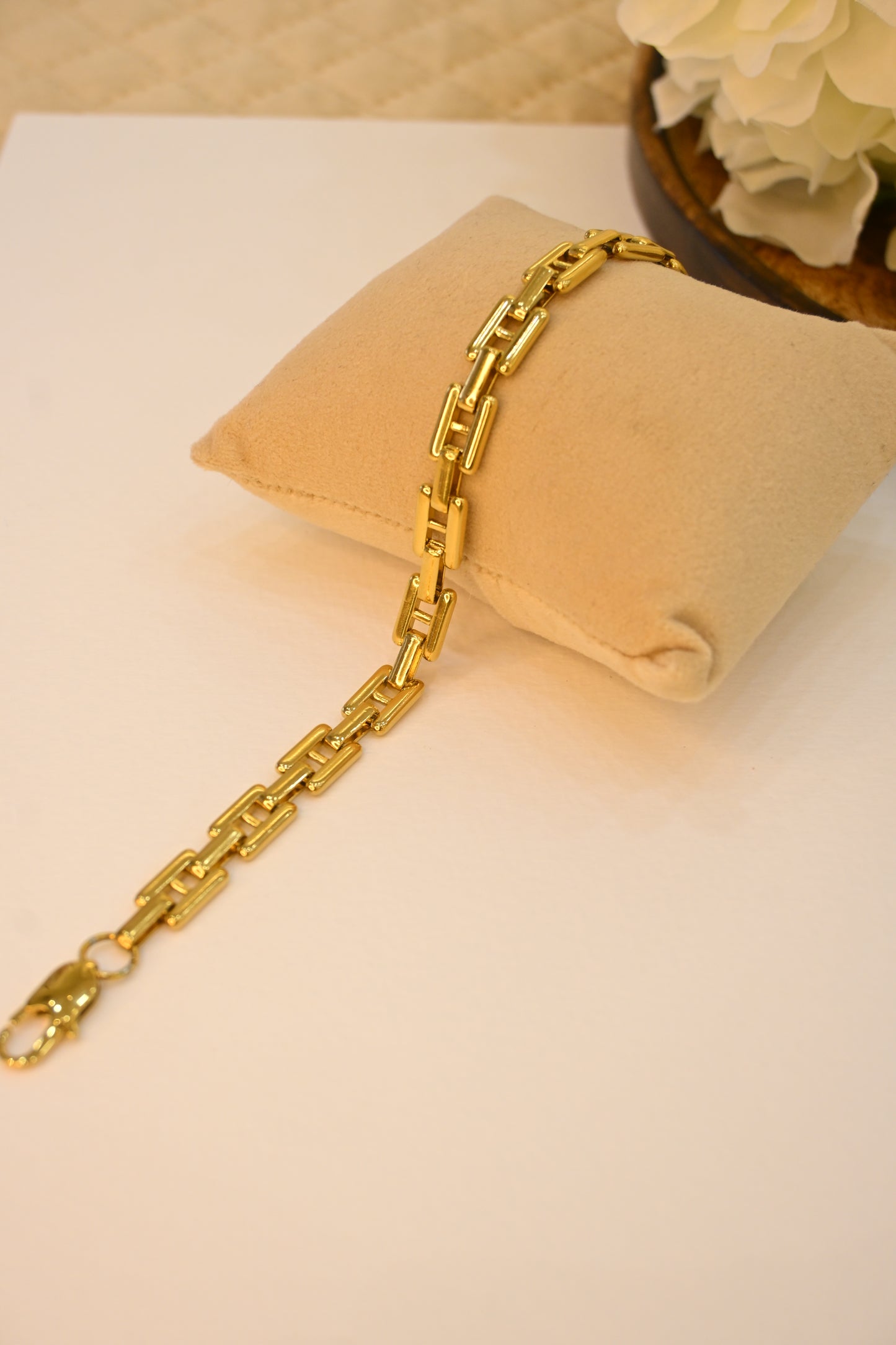 Bold Metal Link Chain Bracelet