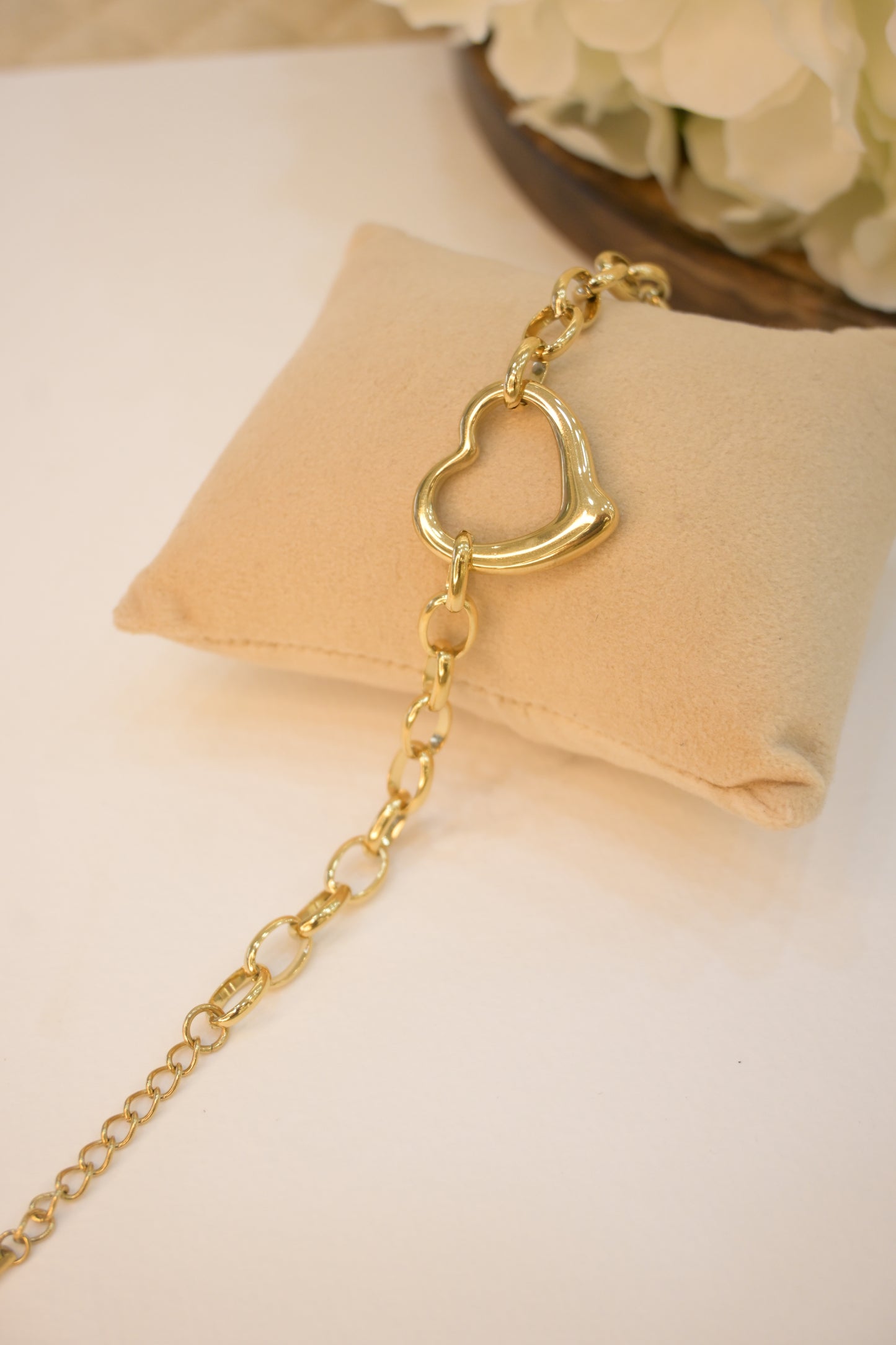 Heart Shape Chain Bracelet