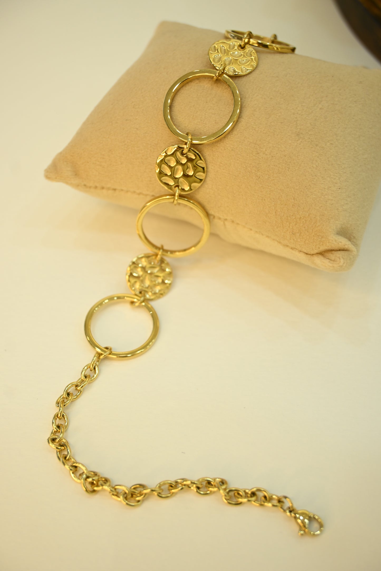 Double Layer Gold Plated Link Chain Bracelet
