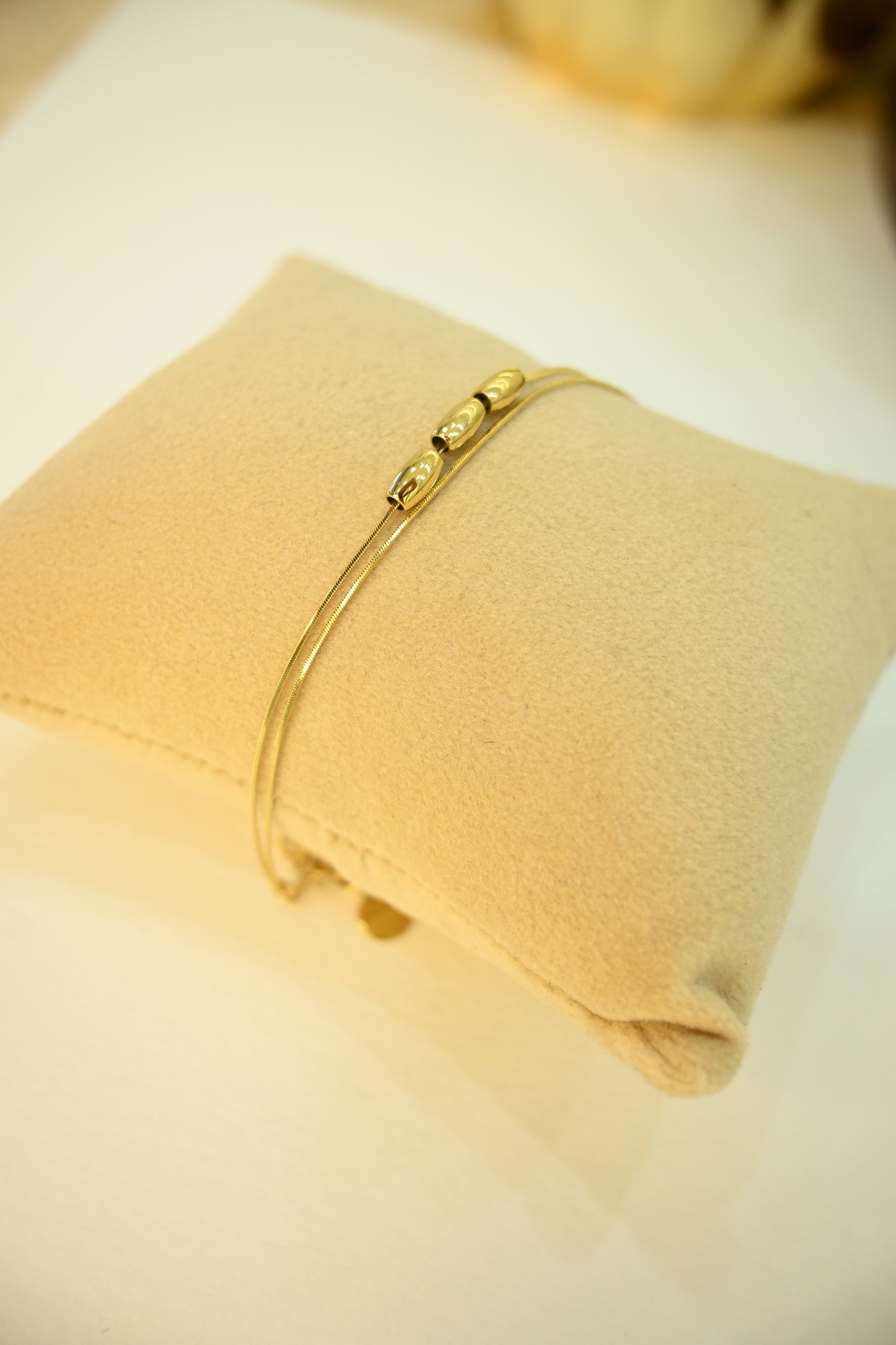DOUBLE LAYER GOLD PLATED BRACELET