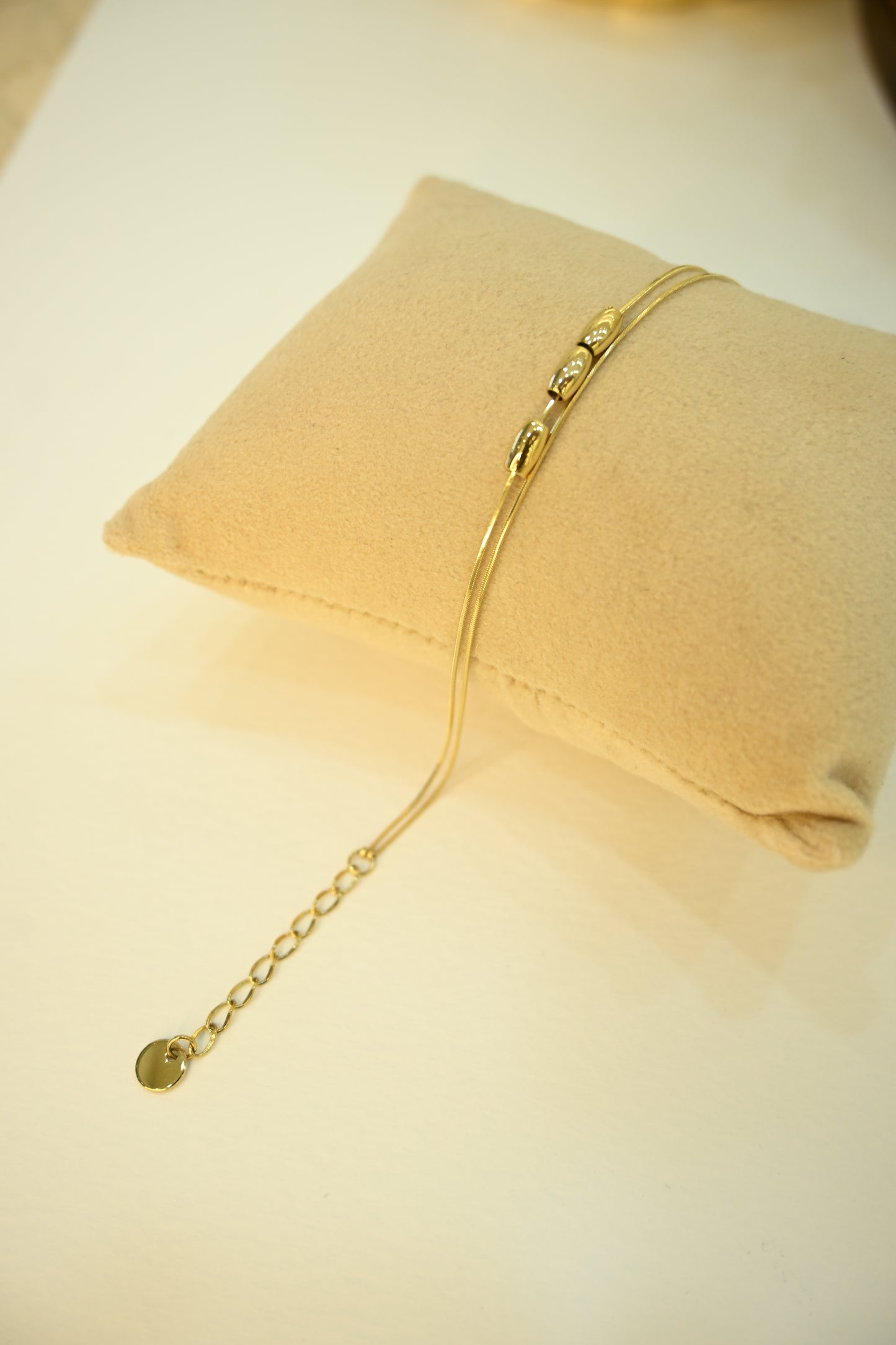 DOUBLE LAYER GOLD PLATED BRACELET