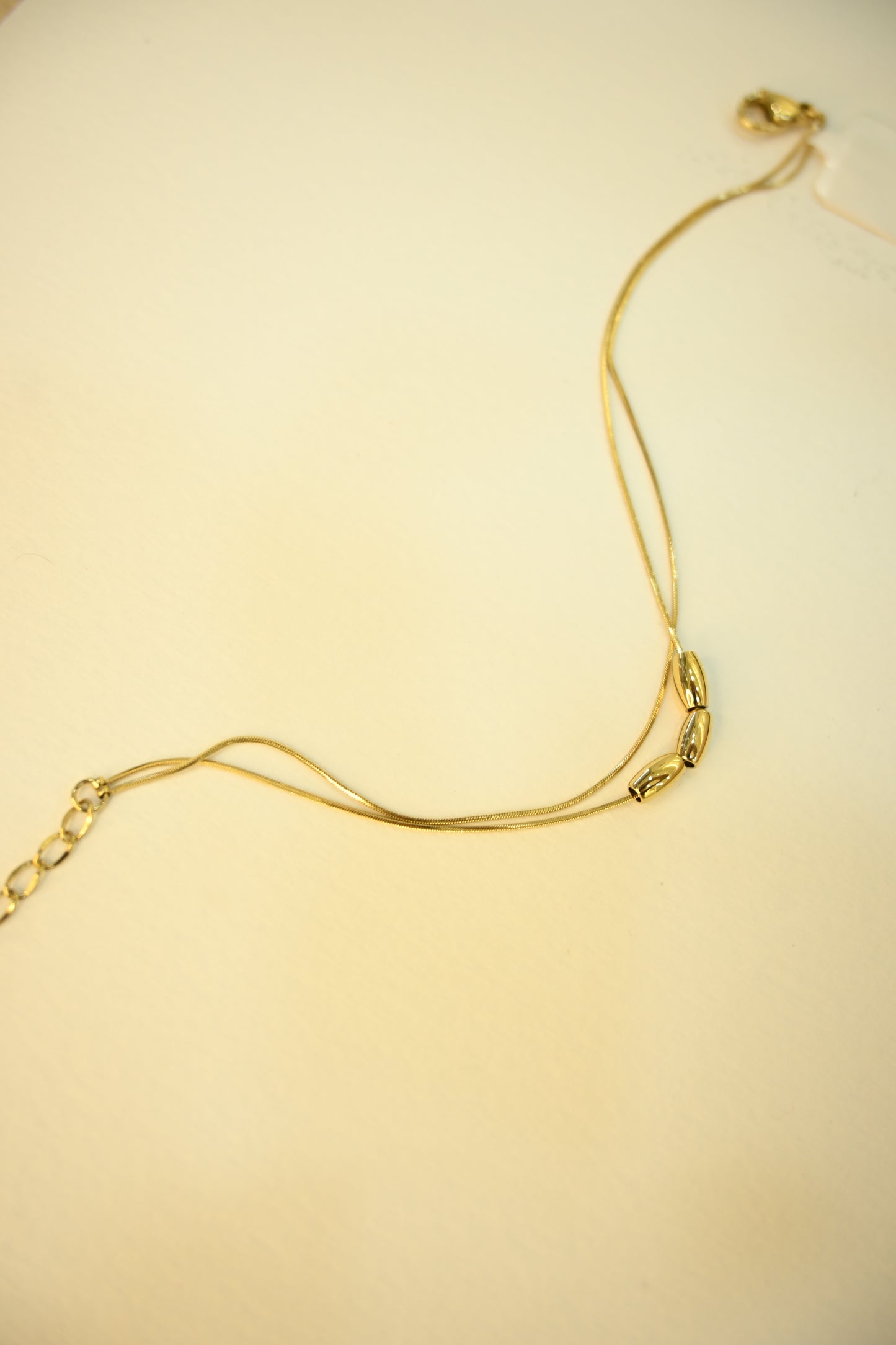 DOUBLE LAYER GOLD PLATED BRACELET