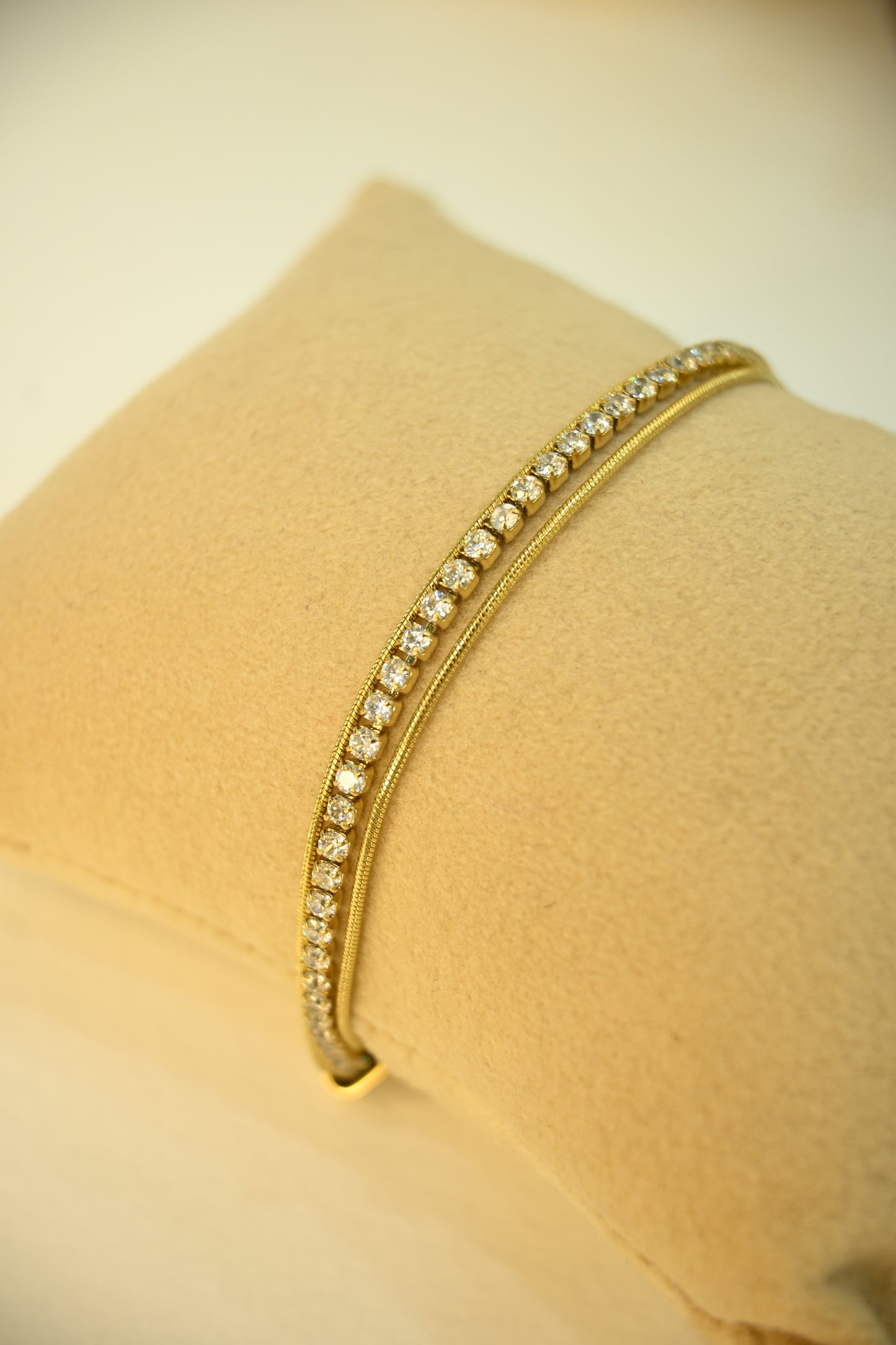 Stone Beaded Multilayer Chain Bracelet