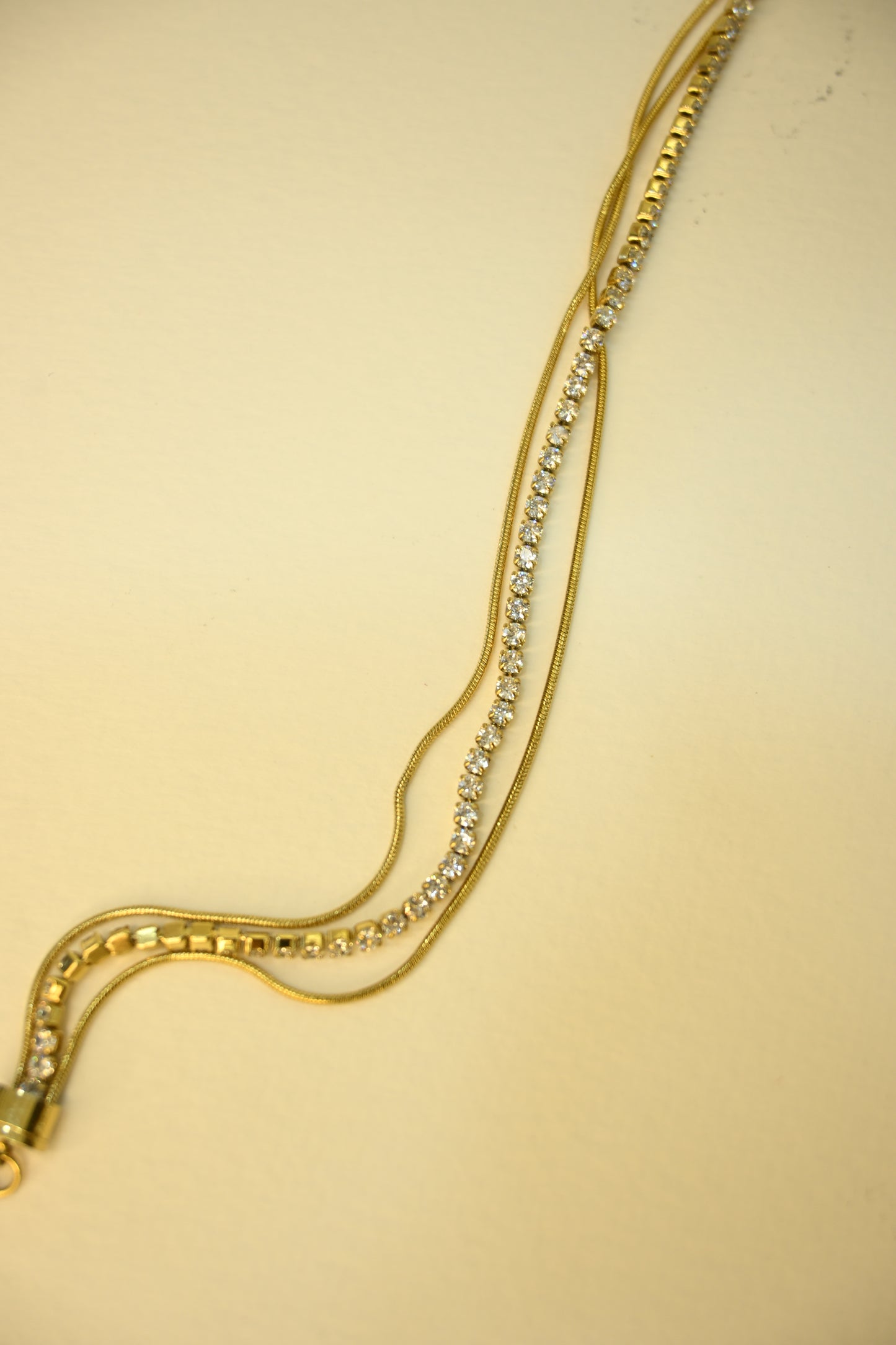 Stone Beaded Multilayer Chain Bracelet