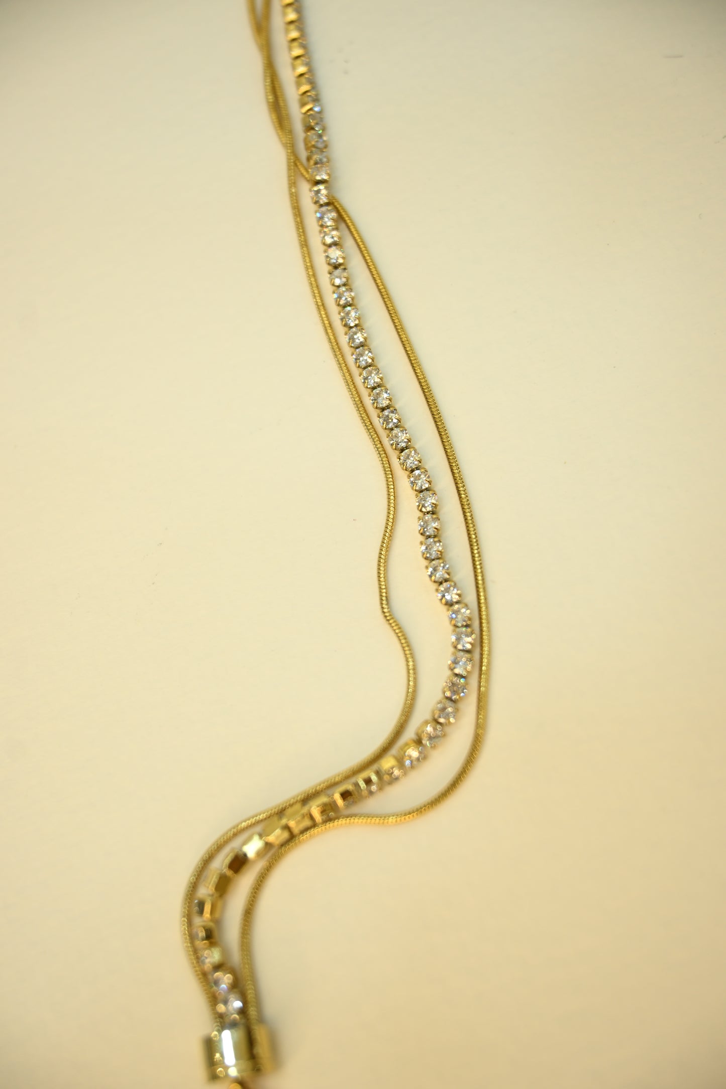 Stone Beaded Multilayer Chain Bracelet