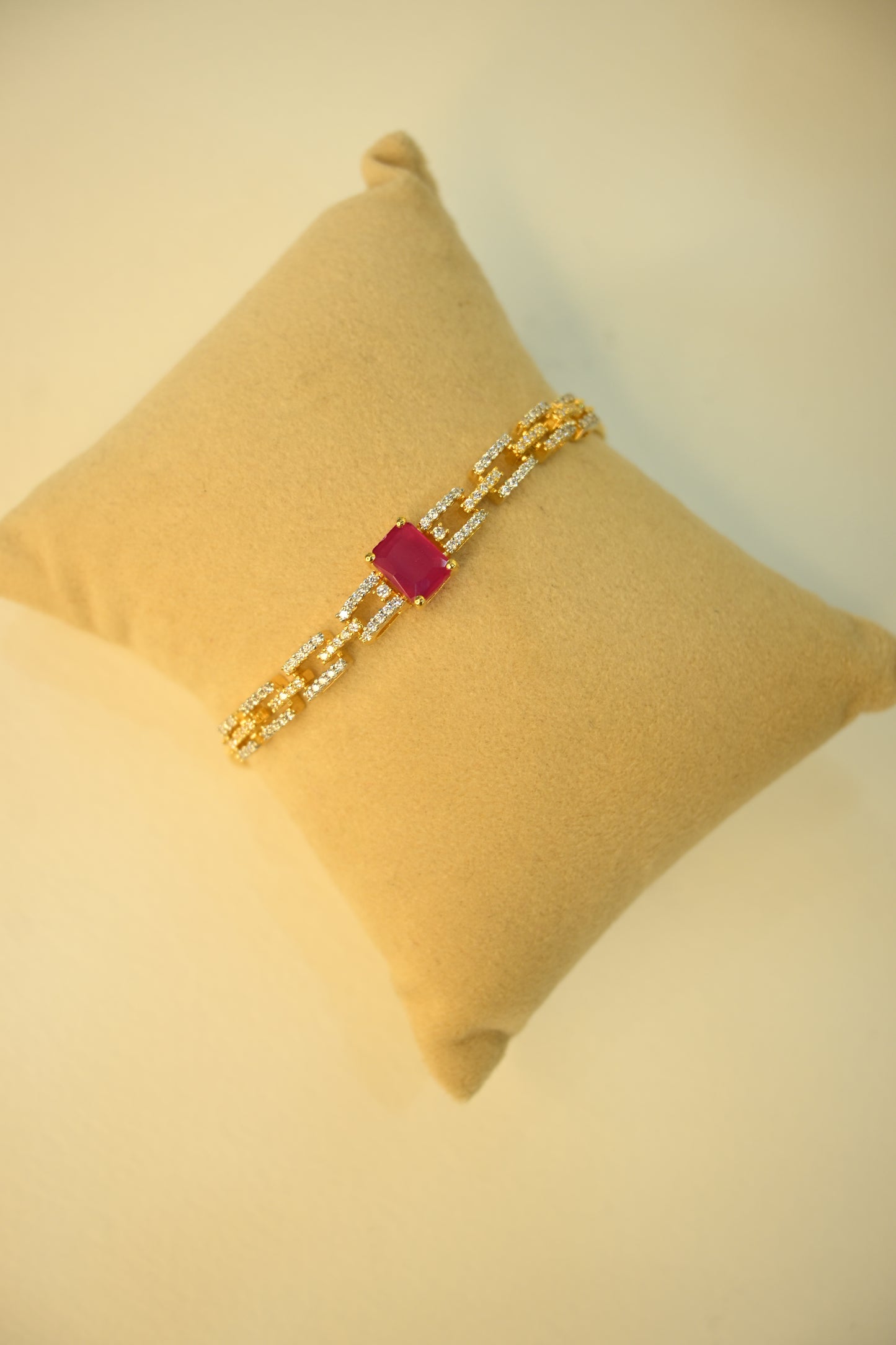 Cubic Zirconia Adjustable Pull Chain Bracelet