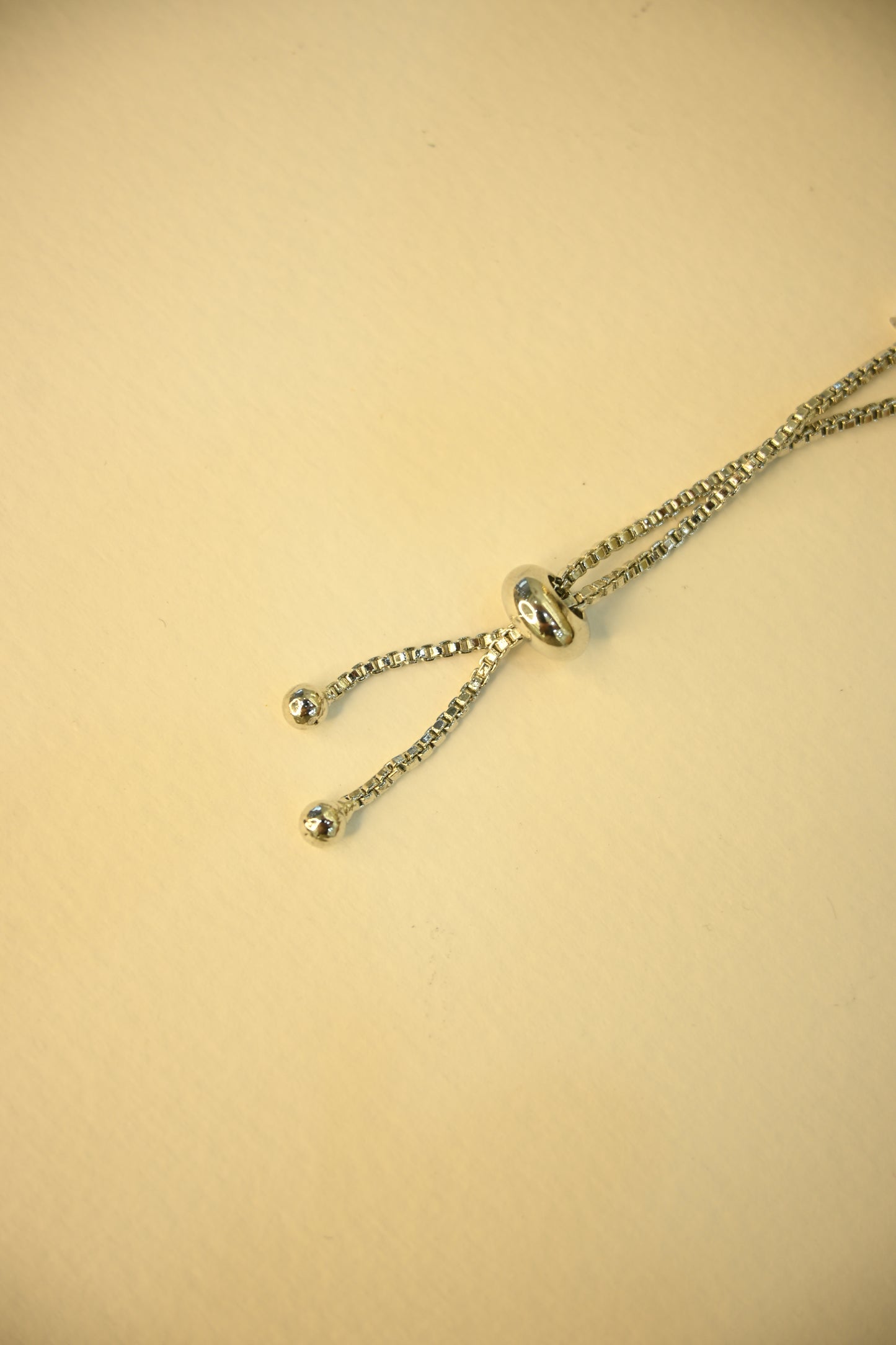 Blue Adjustable pull Chain Bracelet
