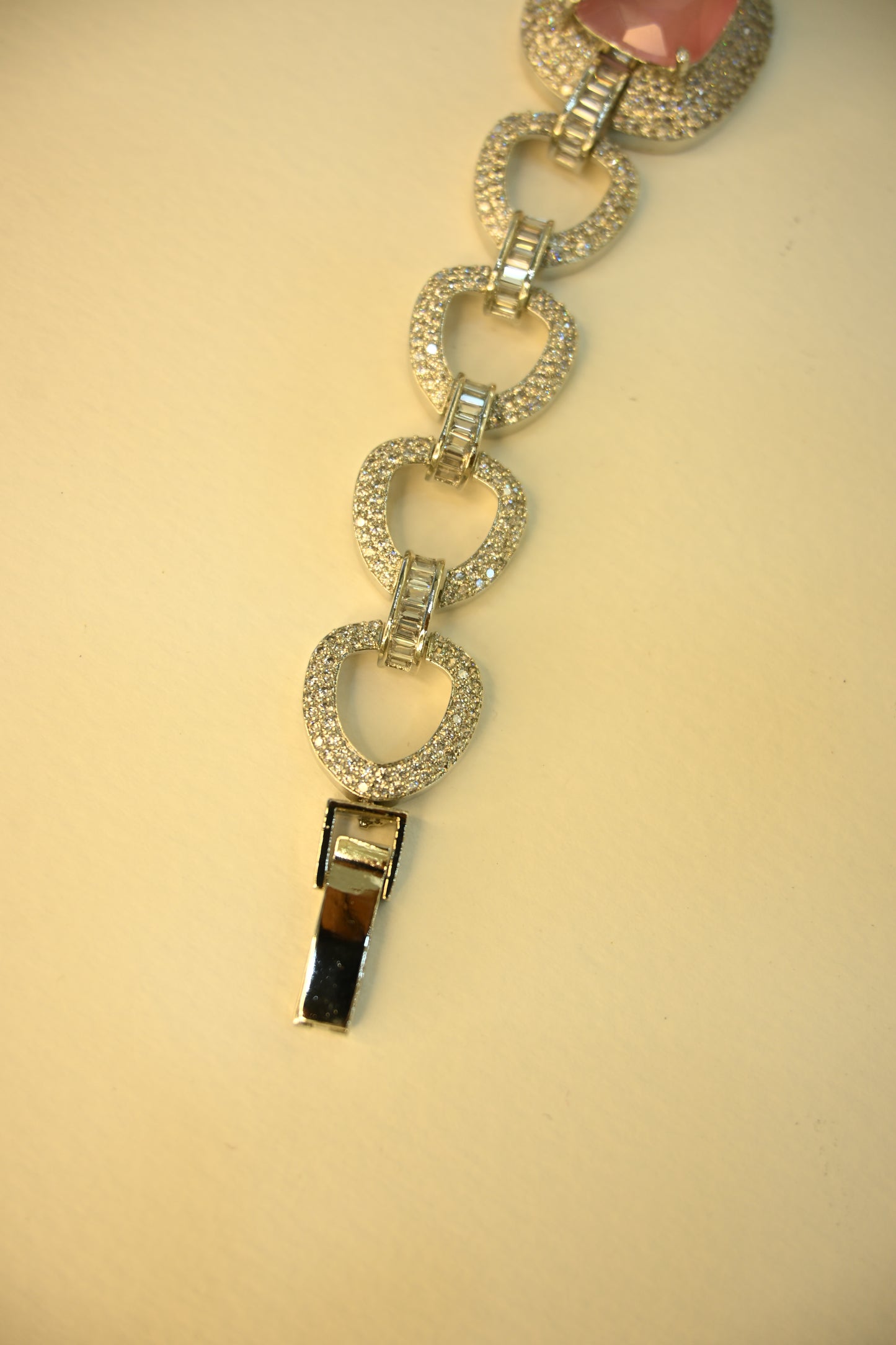 Statement Cubic Zirconia Studded Bracelet