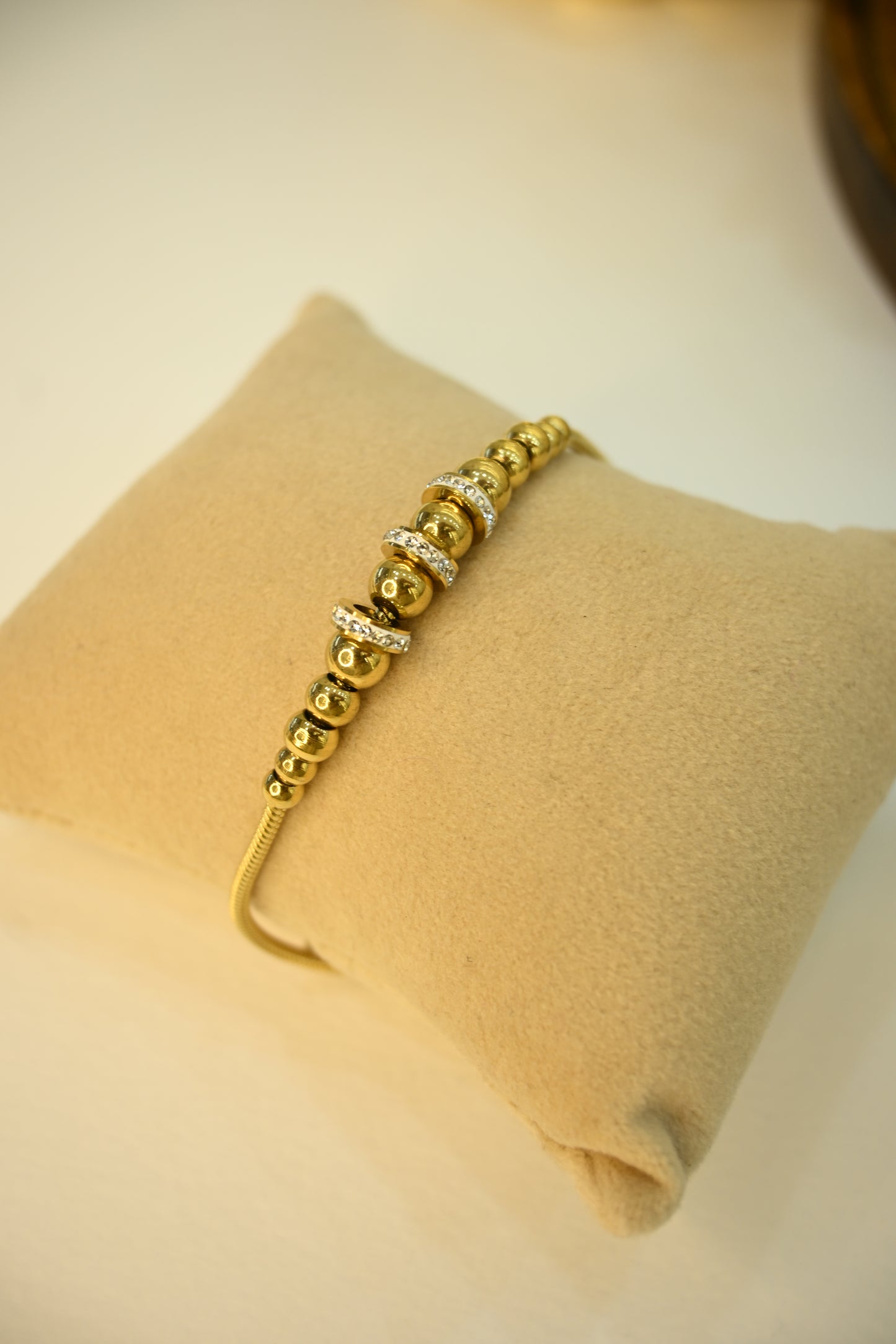 Gold Plated Beaded Bracelet