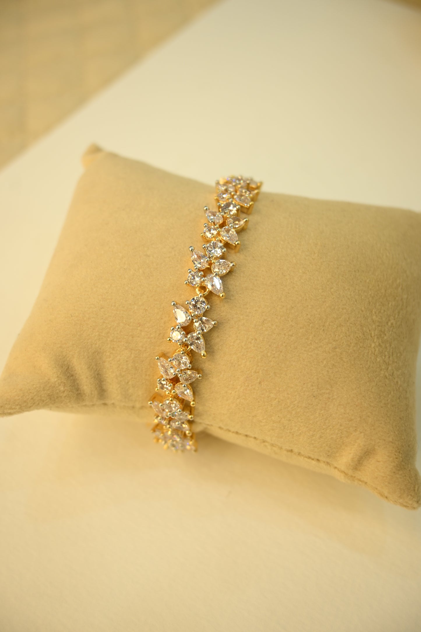 Cubic Zirconia Studded Bracelet