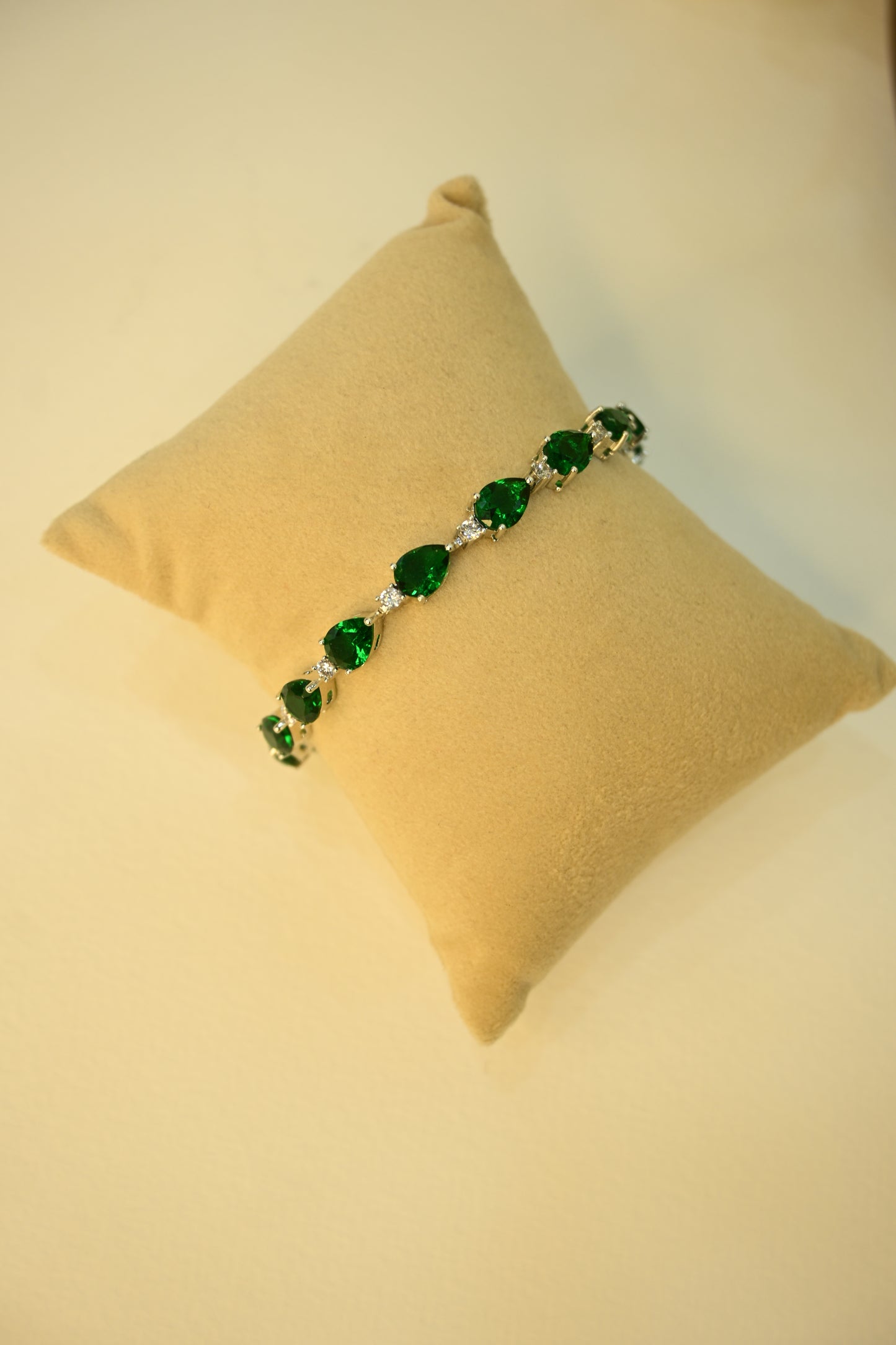 Green Stone Beaded Bracelet