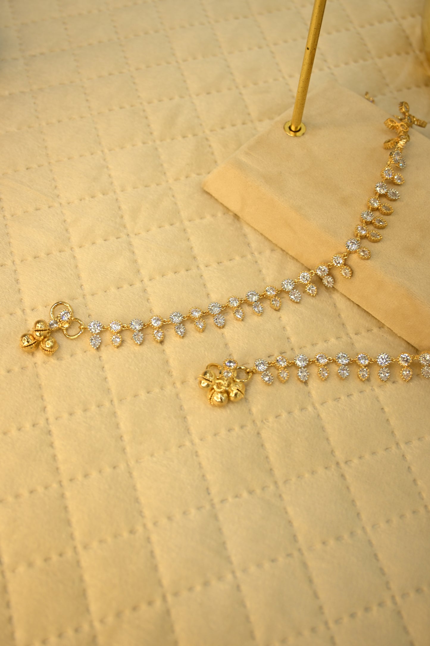 Delicate Cubic Zirconia Anklet
