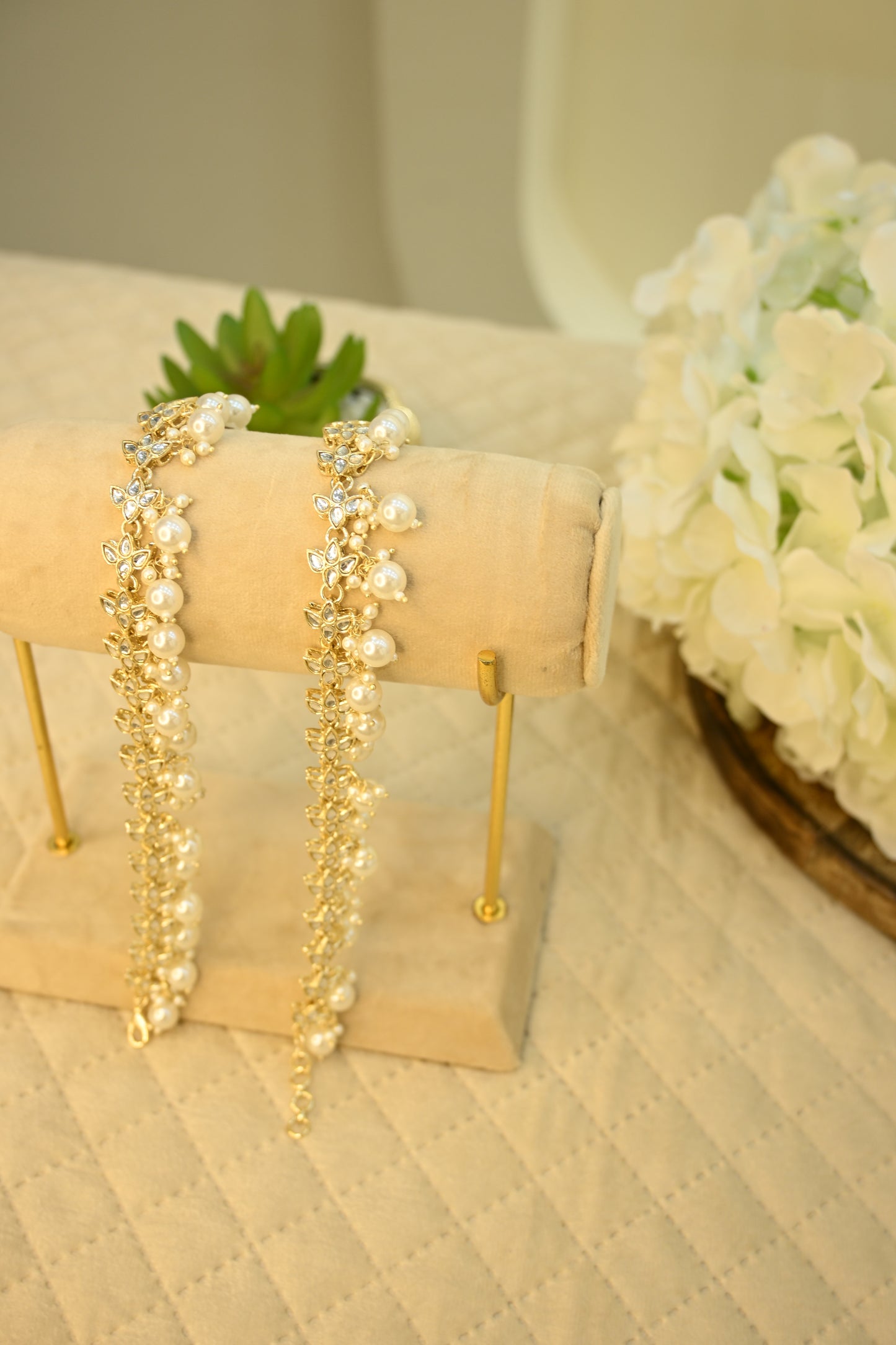 Pearl Stone Anklet