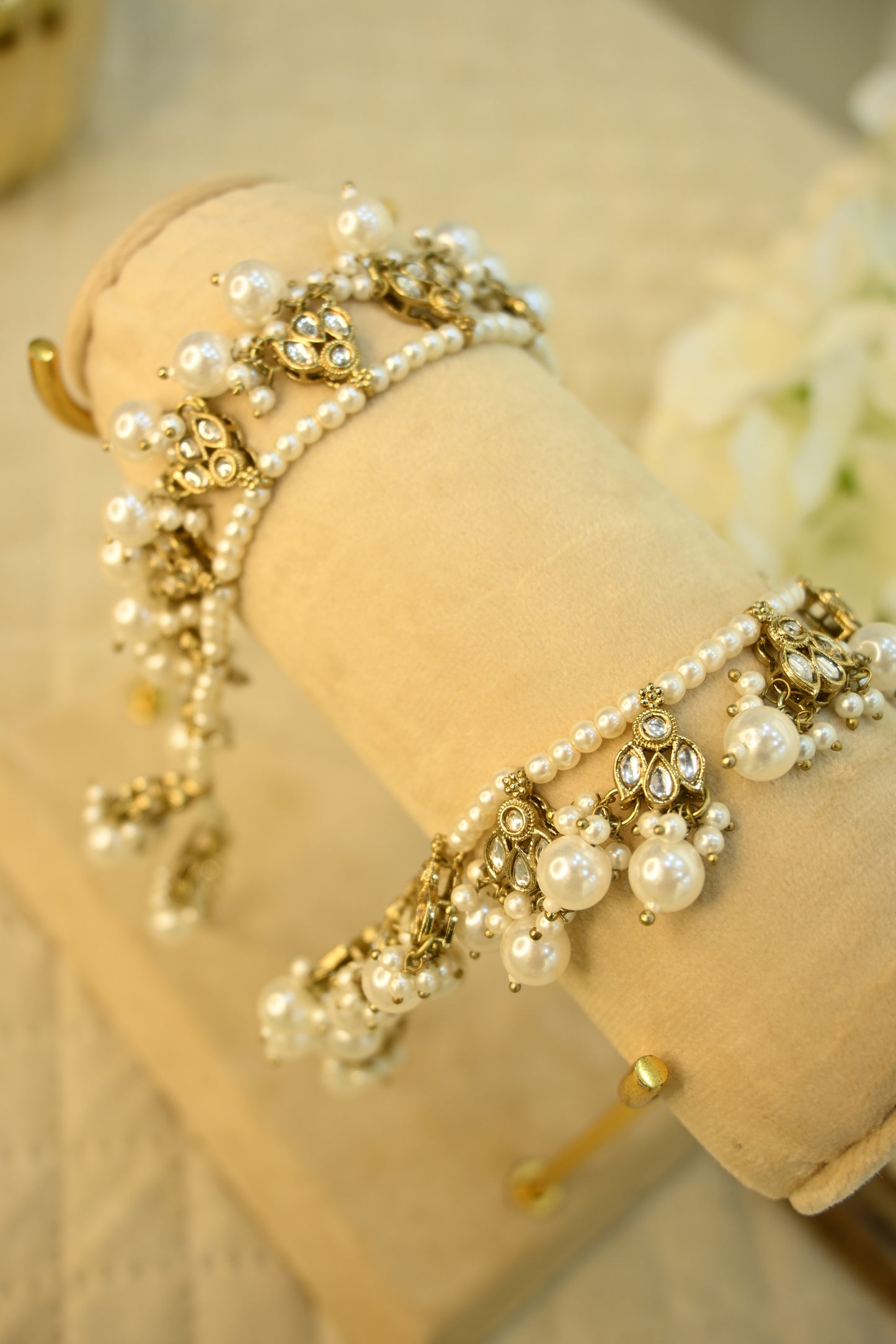 Hanging Pearl Anklet