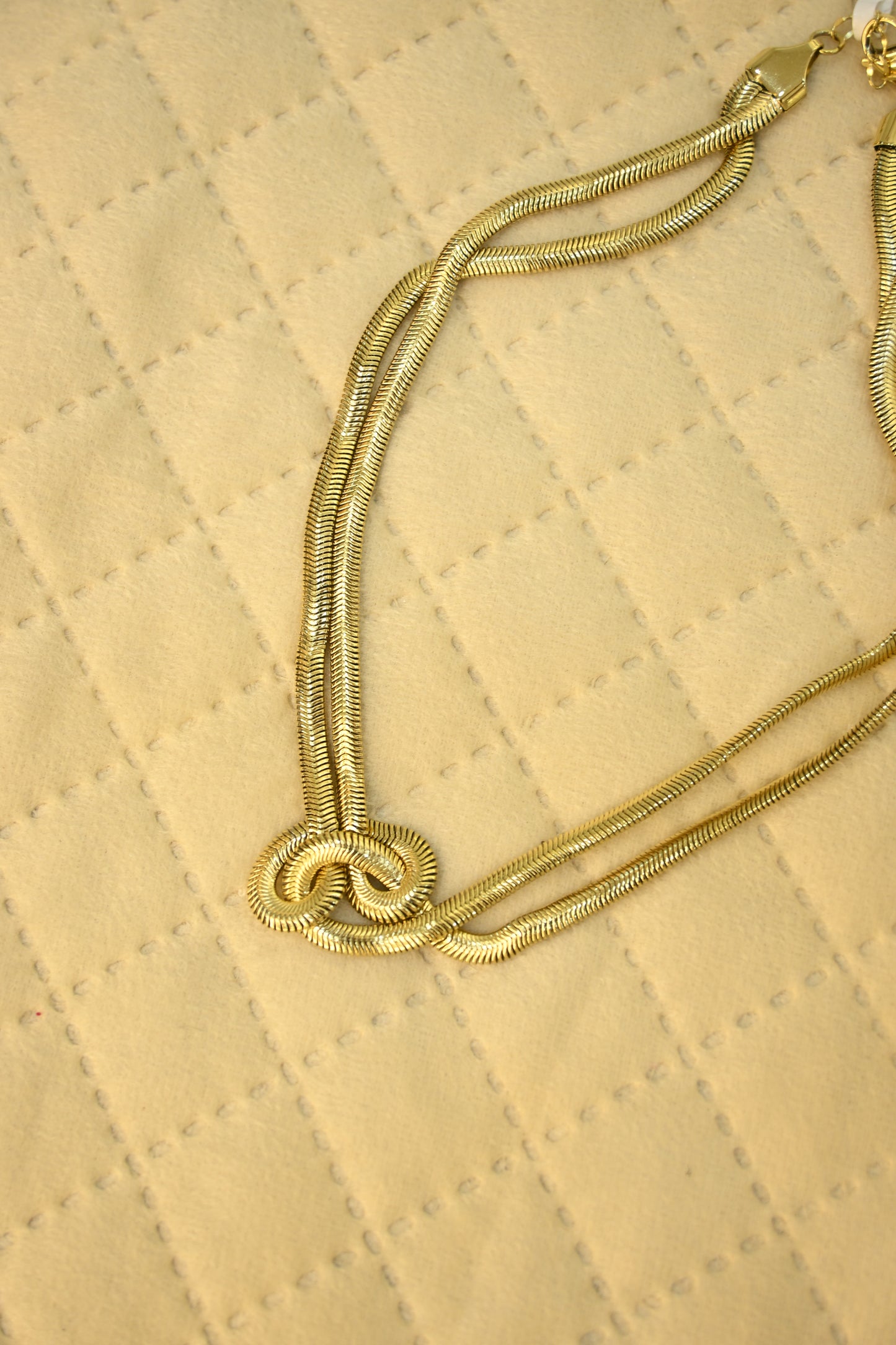 DOUBLE LAYER SNAKE NECKLACE