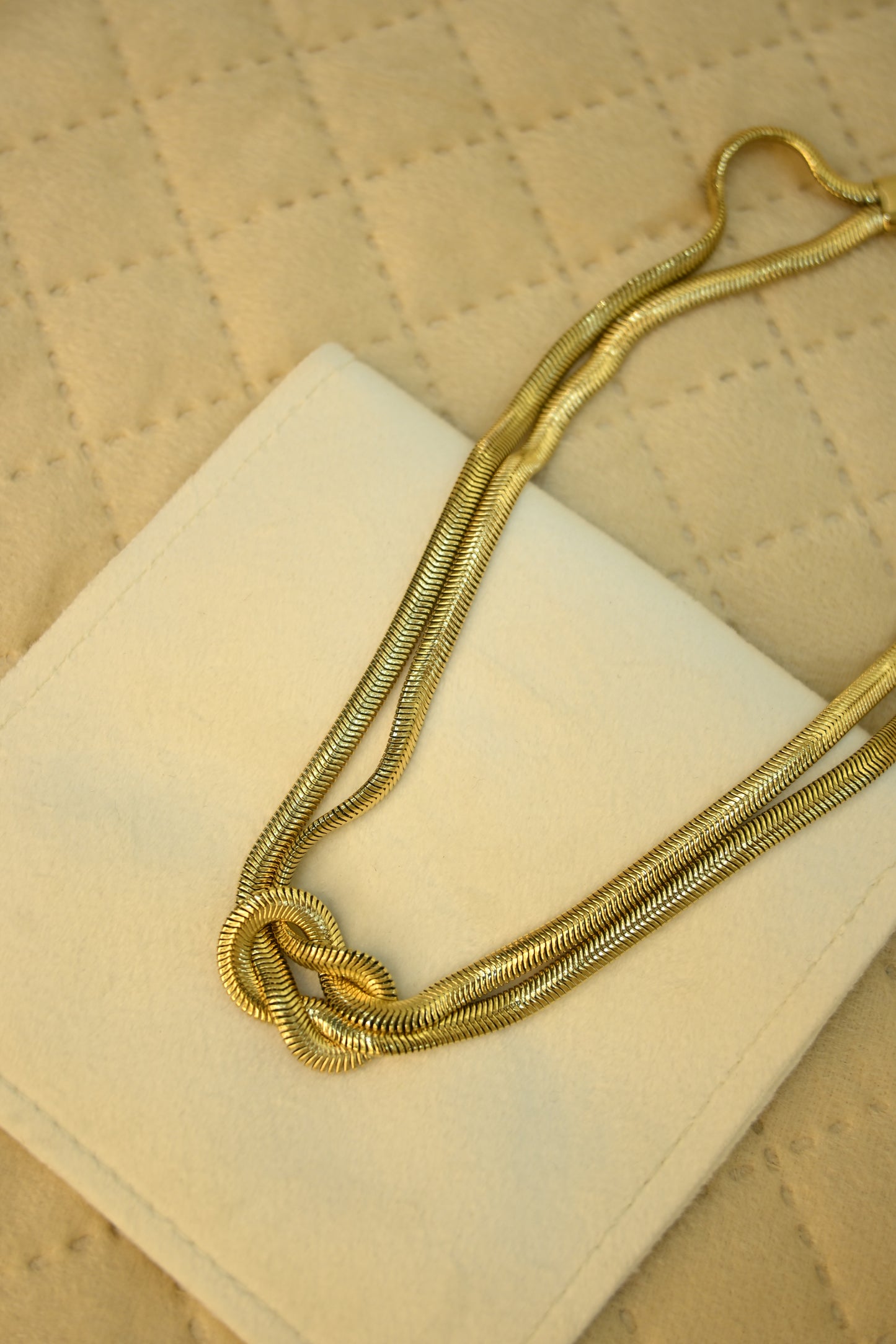 DOUBLE LAYER SNAKE NECKLACE