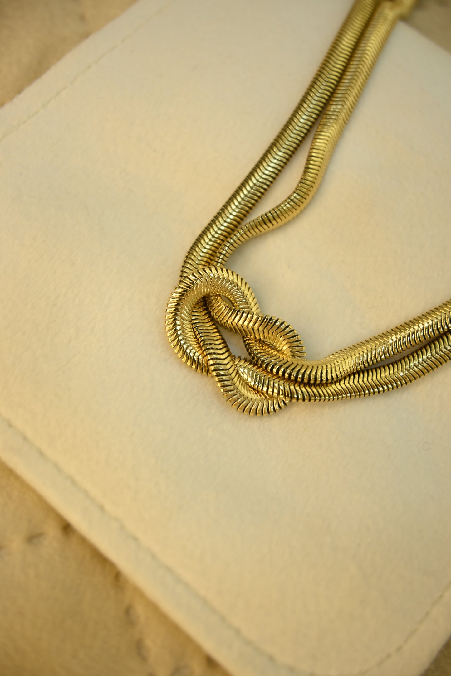 DOUBLE LAYER SNAKE NECKLACE