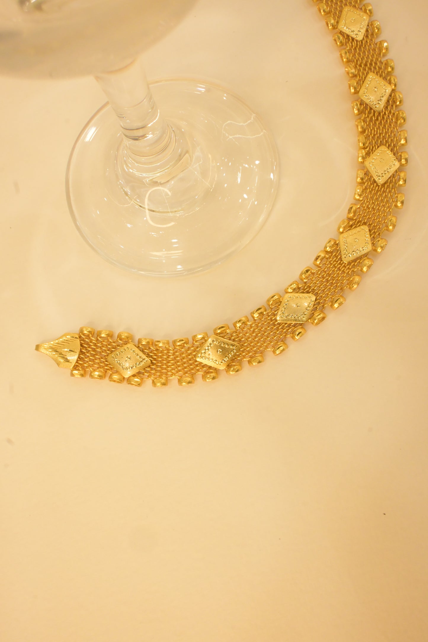 18k gold plated bracelet