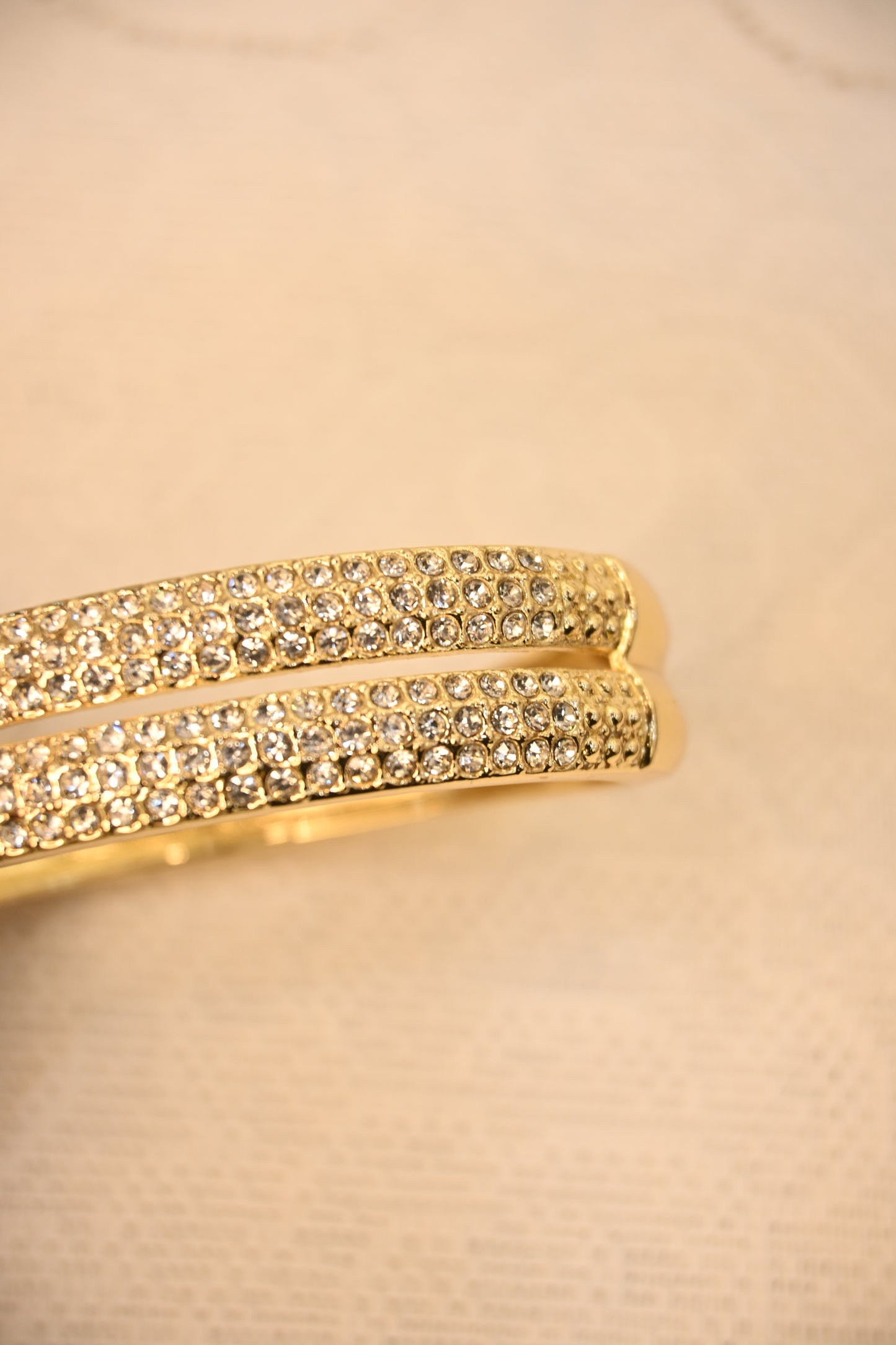 CRYSTAL BEADED CUFF BRACELET