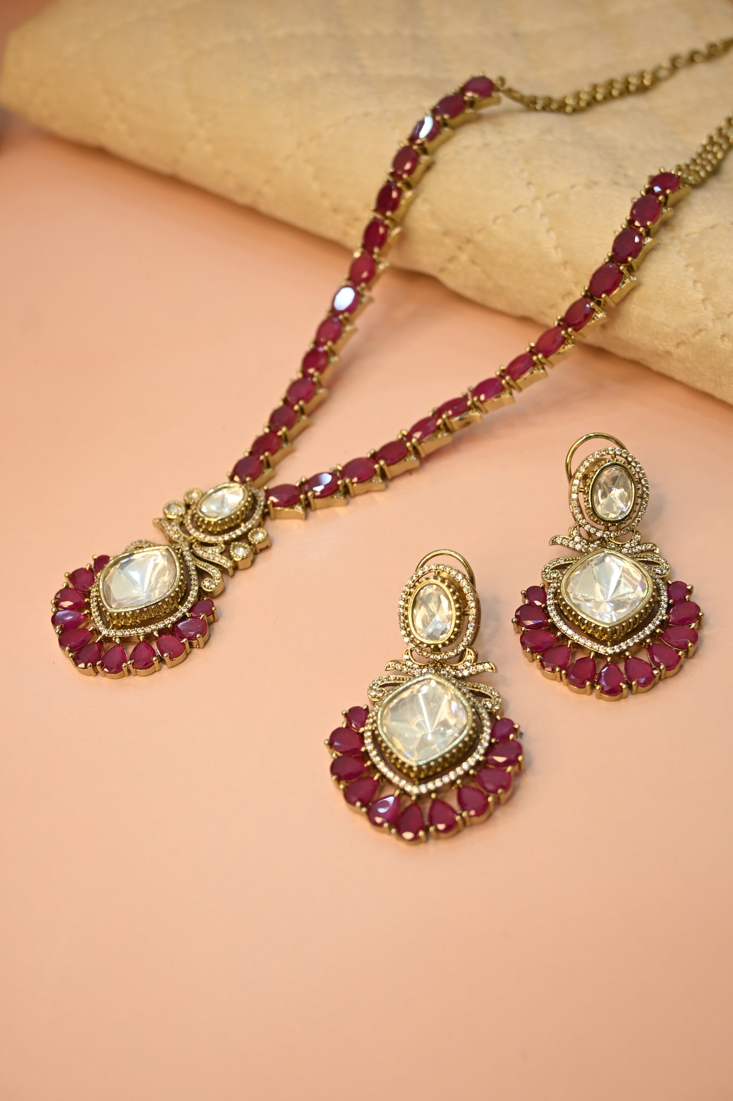 MOISSANITE NECKLACE SET