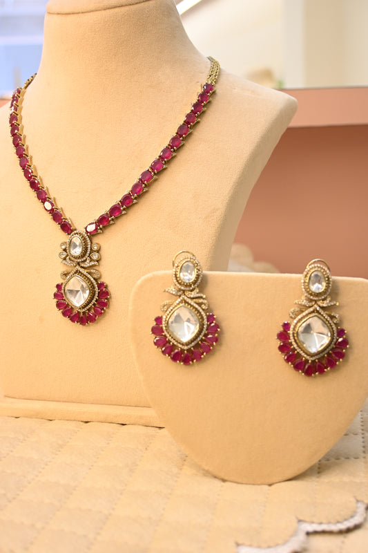 MOISSANITE NECKLACE SET