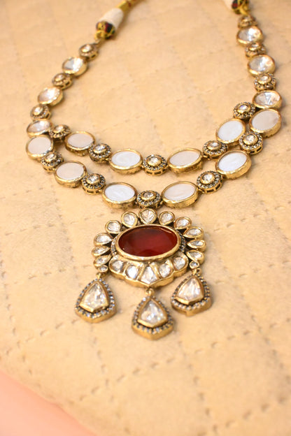 MOISSANITE NECKLACE SET