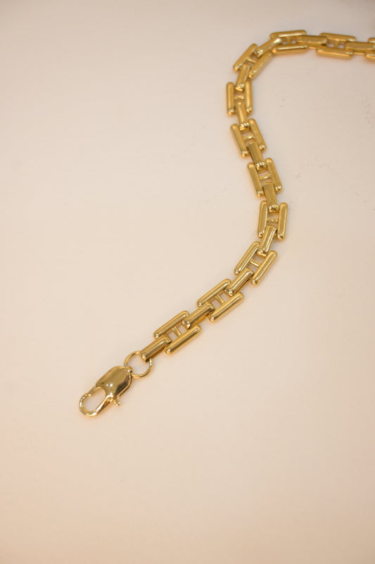 Statement Gold Plated Link Chain Bracelet