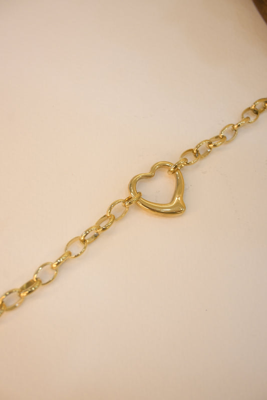 Heart Shape Chain Bracelet