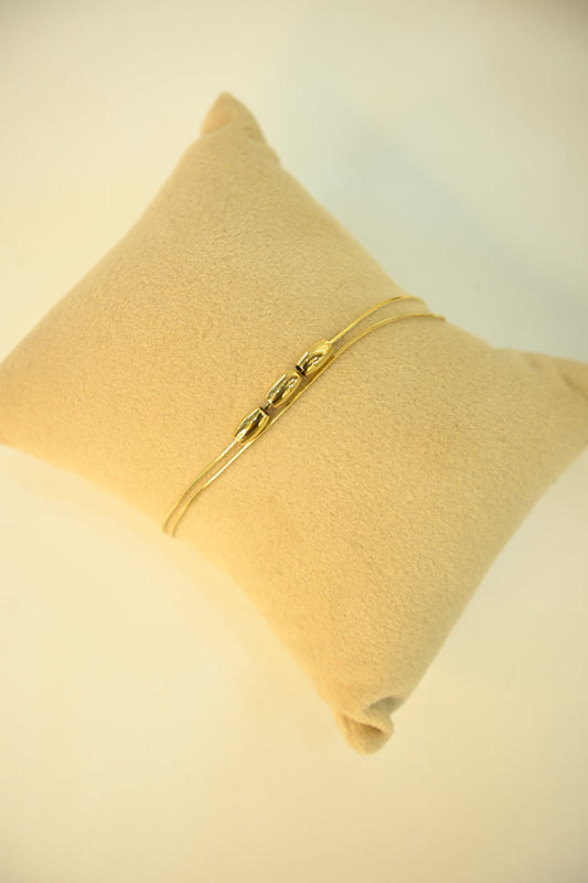 DOUBLE LAYER GOLD PLATED BRACELET