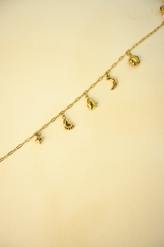 Gold Plated Charm Bracelet