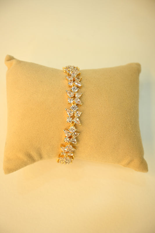Cubic Zirconia Studded Bracelet