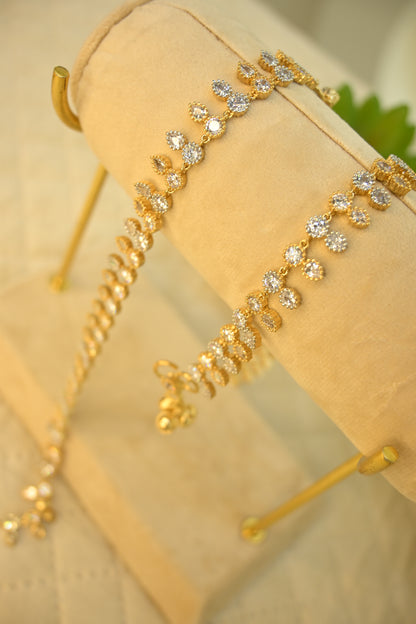 Delicate Cubic Zirconia Anklet