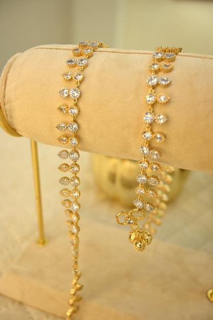 Delicate Cubic Zirconia Anklet