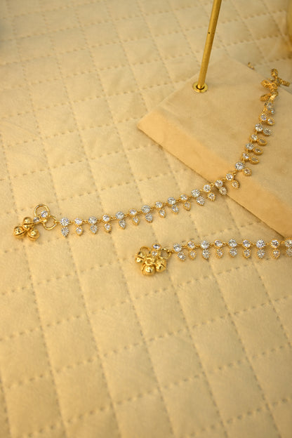 Delicate Cubic Zirconia Anklet