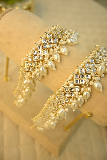 Stone Work Pearl Anklet