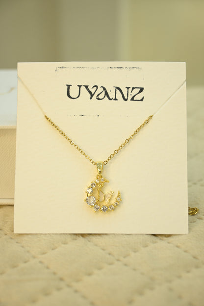 MOON & BUTTERFLY PENDANT