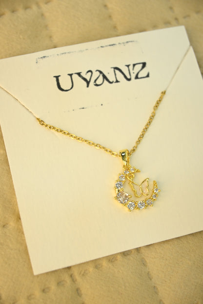 MOON & BUTTERFLY PENDANT