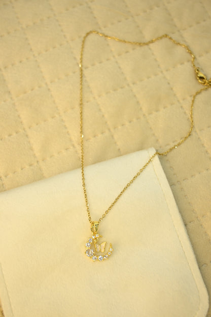 MOON & BUTTERFLY PENDANT