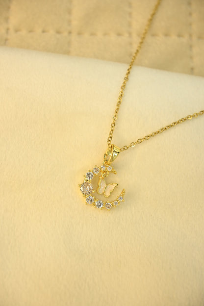 MOON & BUTTERFLY PENDANT
