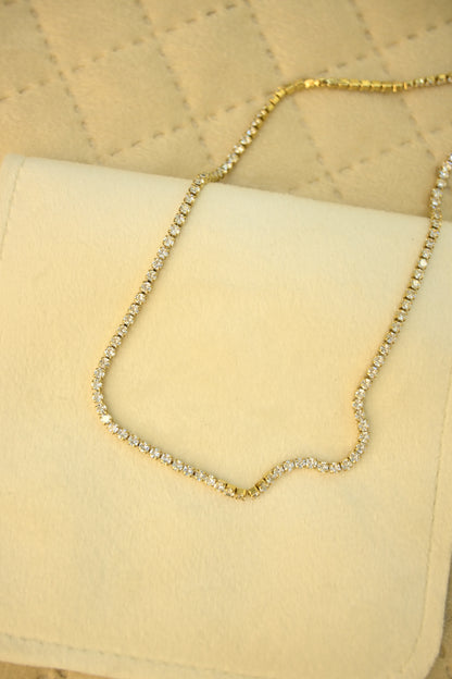 ZIRCON BEADED NECKLACE