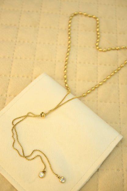 ADJUSTABLE BEADED PENDANT