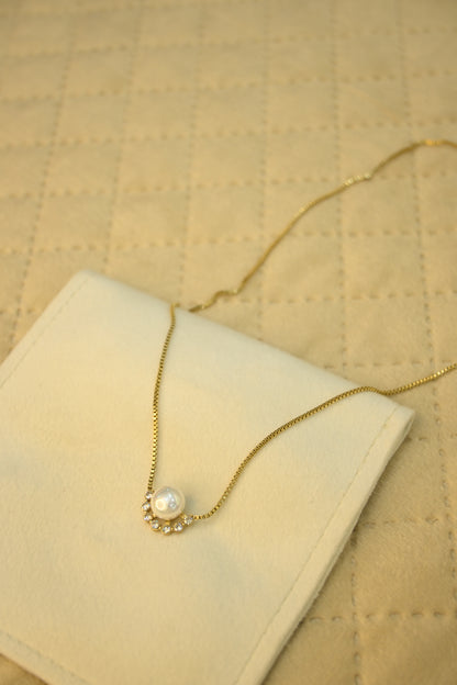 PEARL DIAMOND NECKLACE