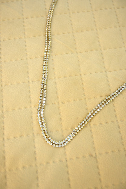 DOUBLE LAYER STONE PENDANT