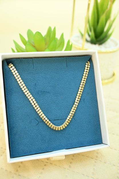 DOUBLE LAYER STONE PENDANT