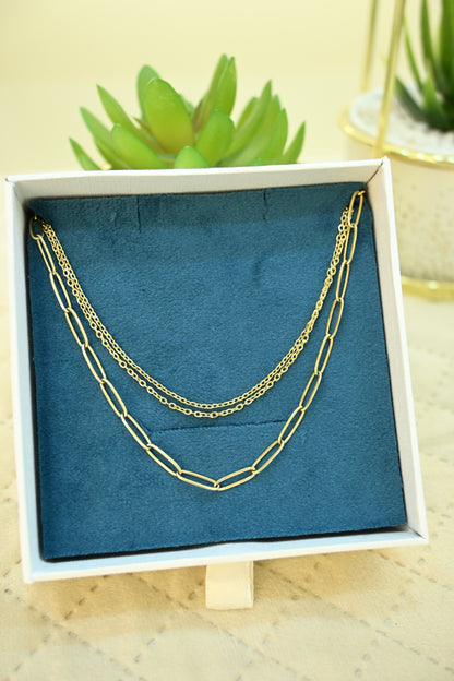 DOUBLE LAYER STONE PENDANT