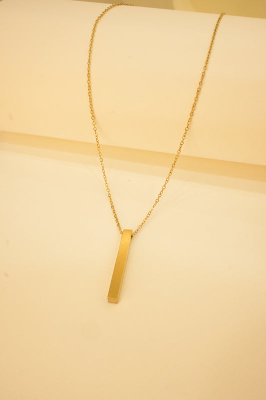 18K GOLD PLATED LINEAR PENDANT